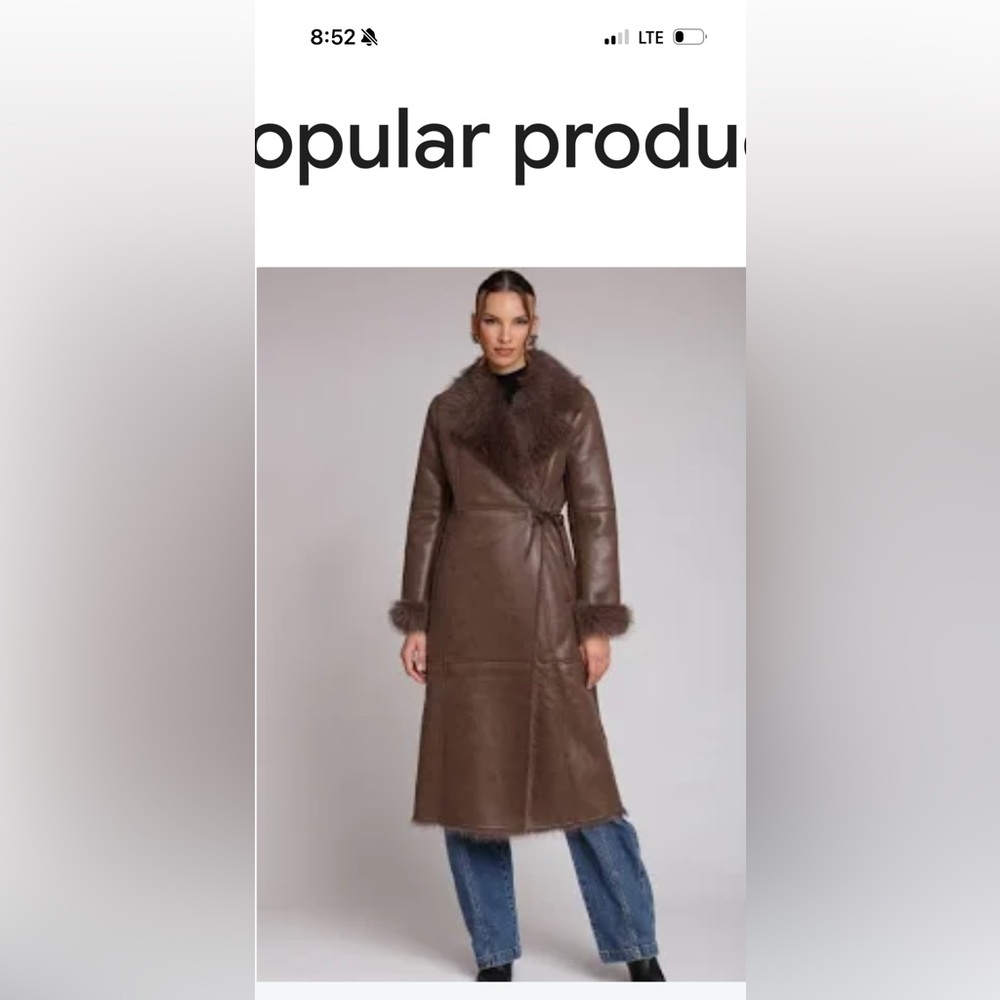 Avec Les Filles Brown Teddy Jacket